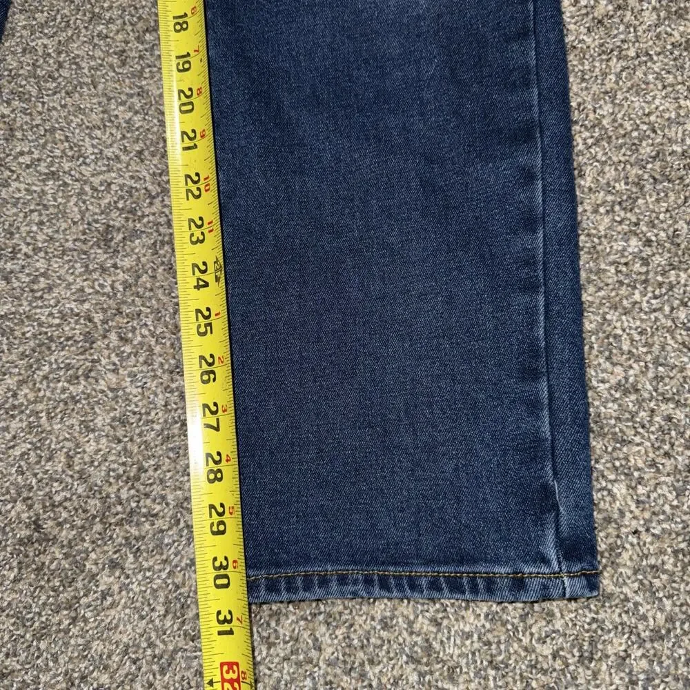 True Religion Men’s Size 36x31 Blue GENO Relaxed Slim Jeans Denim Classic Stitch